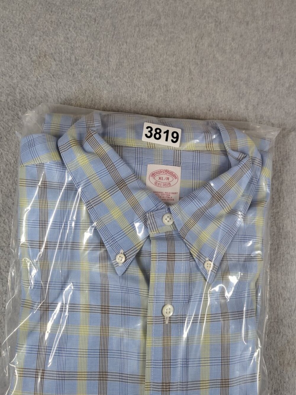 Brooks Brothers Shirt Men's XL Plaid Long Sleeve Casual Button Down - Picture 7 of 7